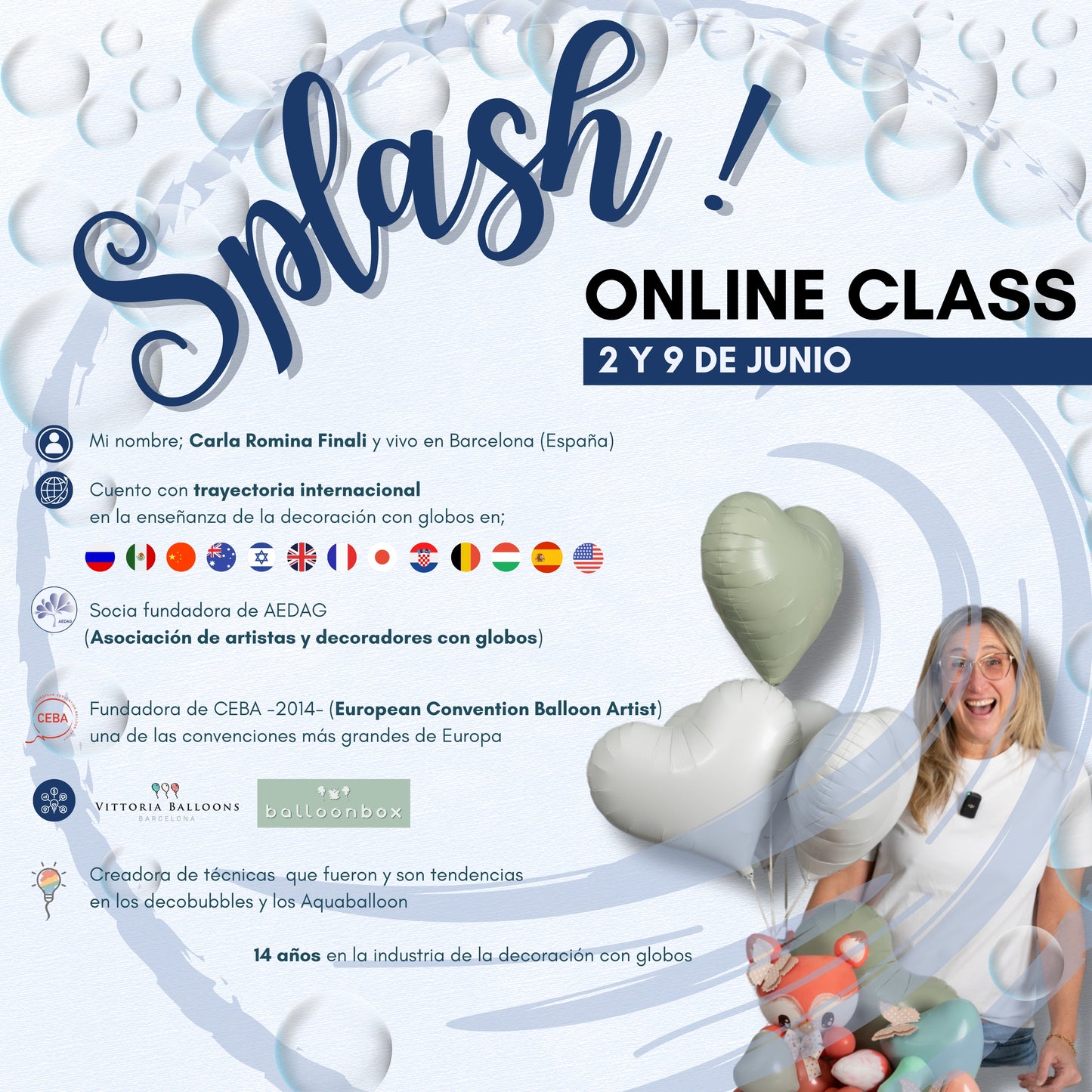 Curso online "Splash" 2 y 9 de Junio 2024