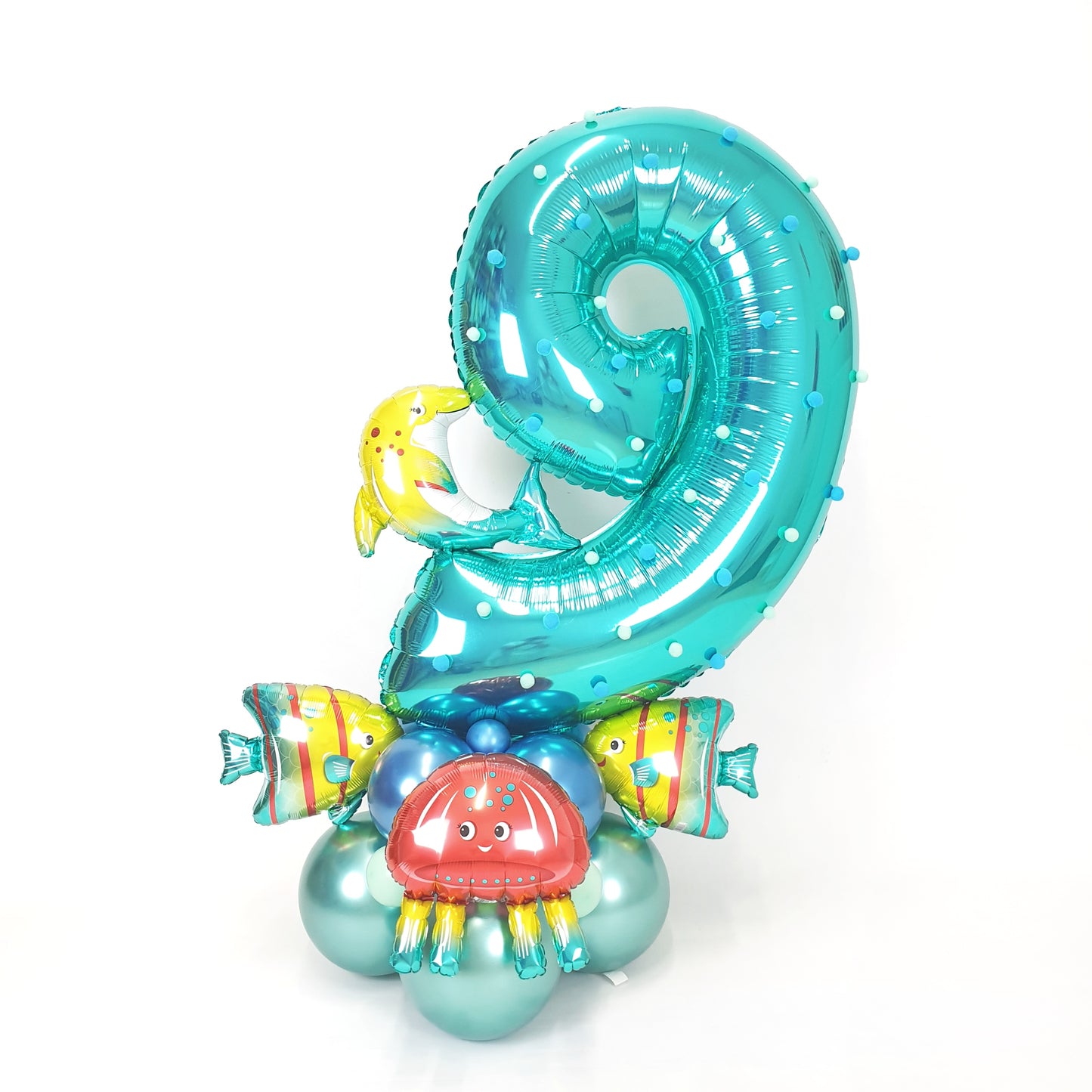 "Sea" balloon arrangement