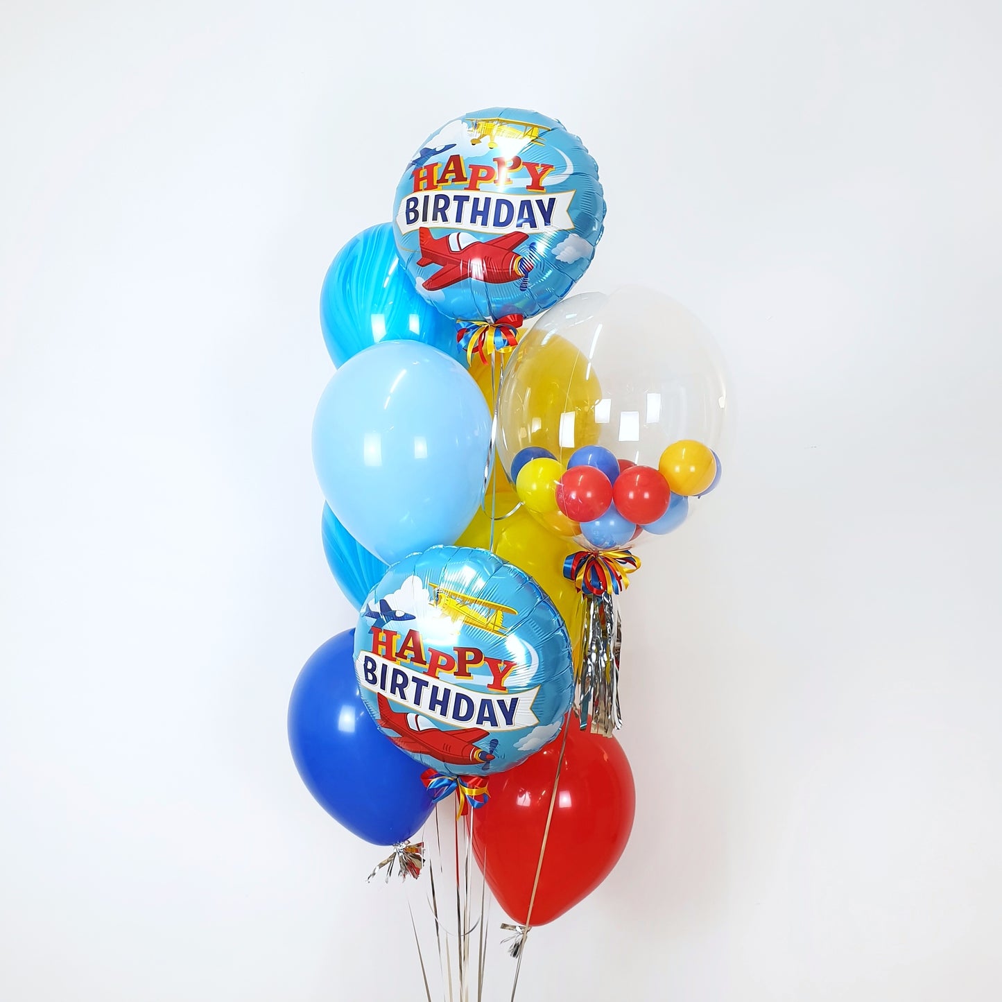 "Little plane" balloon bouquet