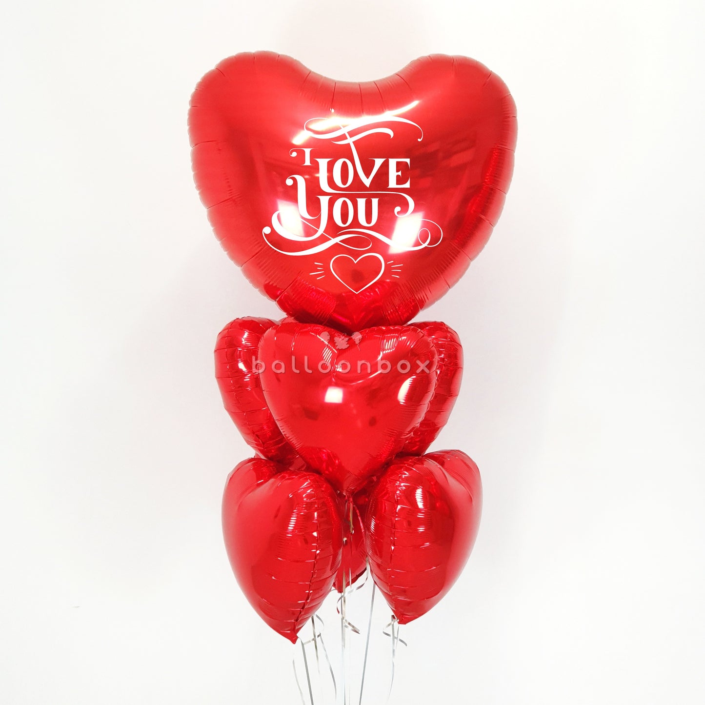 "I love you" balloon bouquet