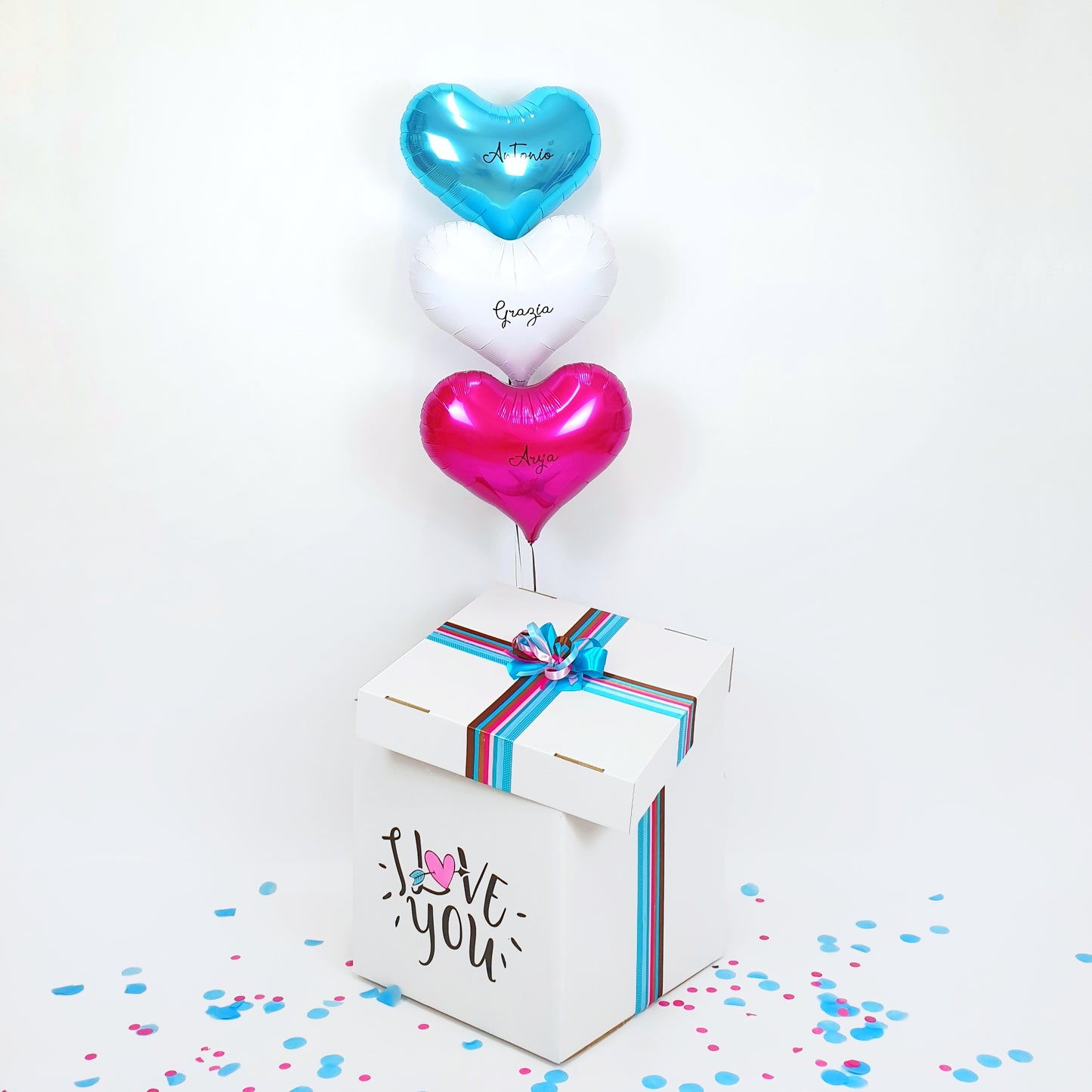 Balloon Love Box 3 hearts
