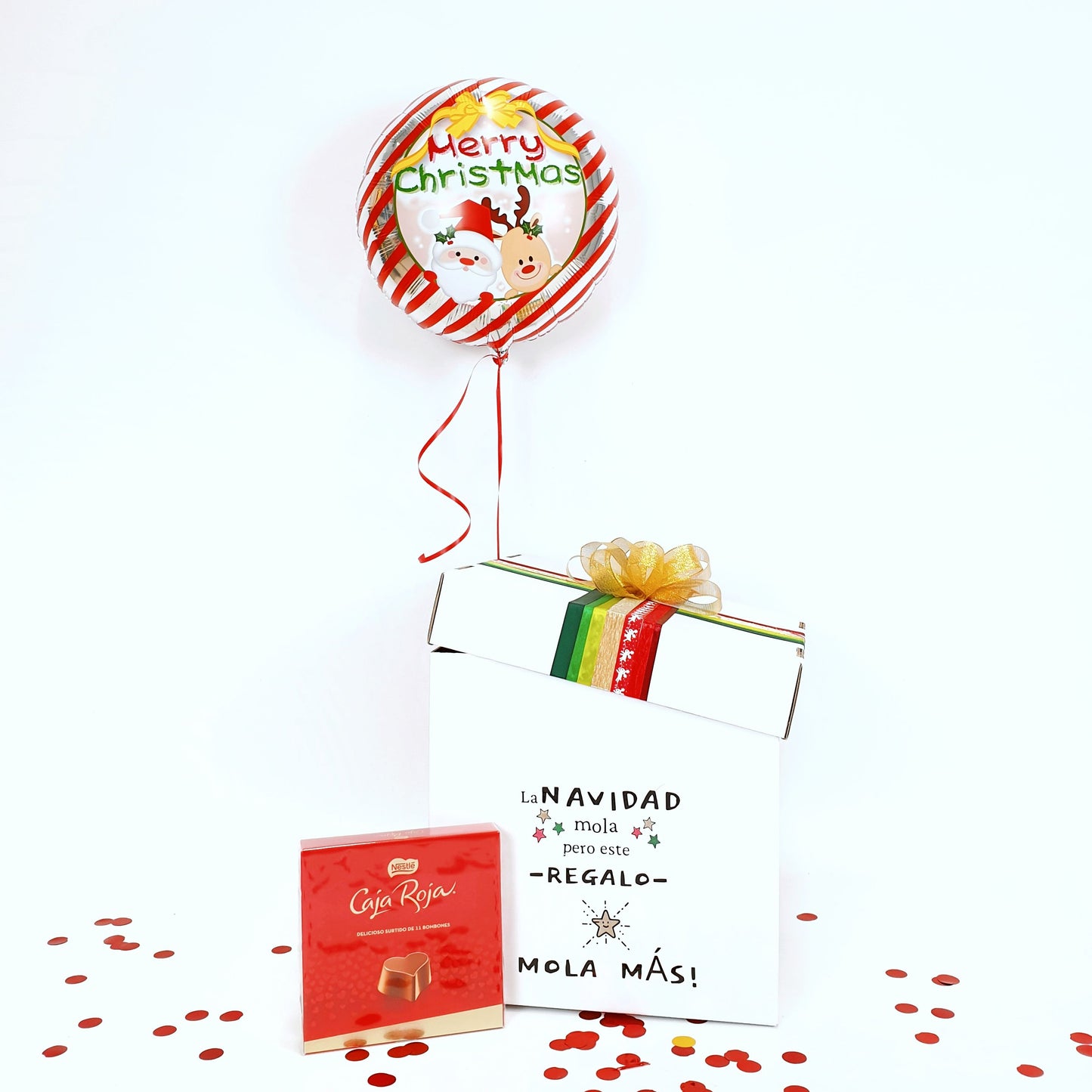 Balloon Box "Christmas is cool but this gift is cooler"