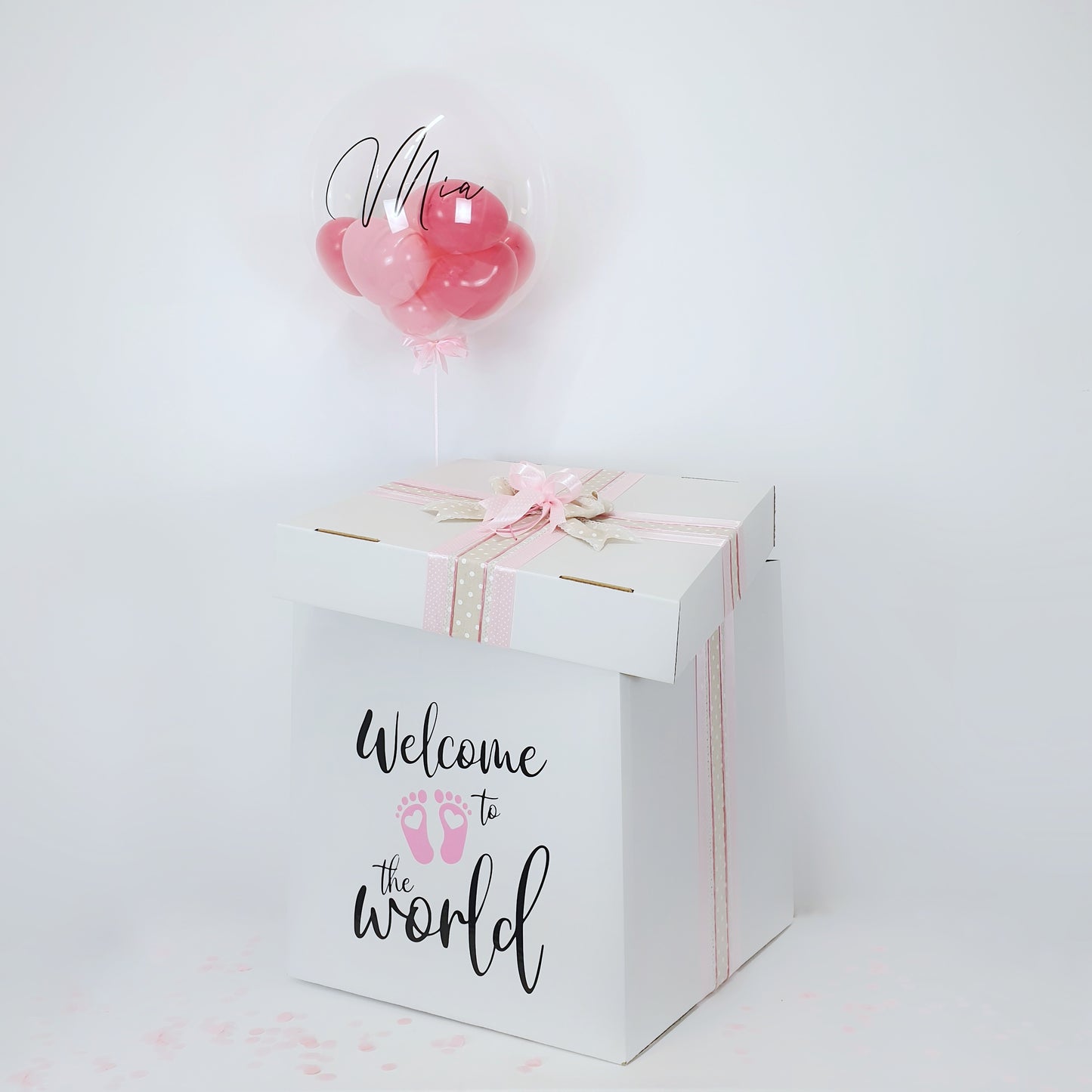 Balloon Box Bubble gum "Baby Girl"