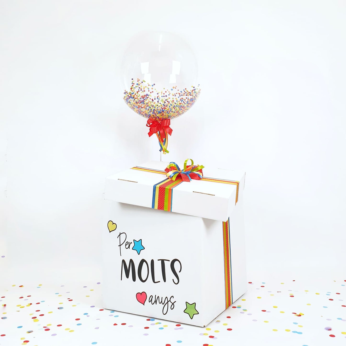 Balloon Box Per Molts Anys "Colorines"
