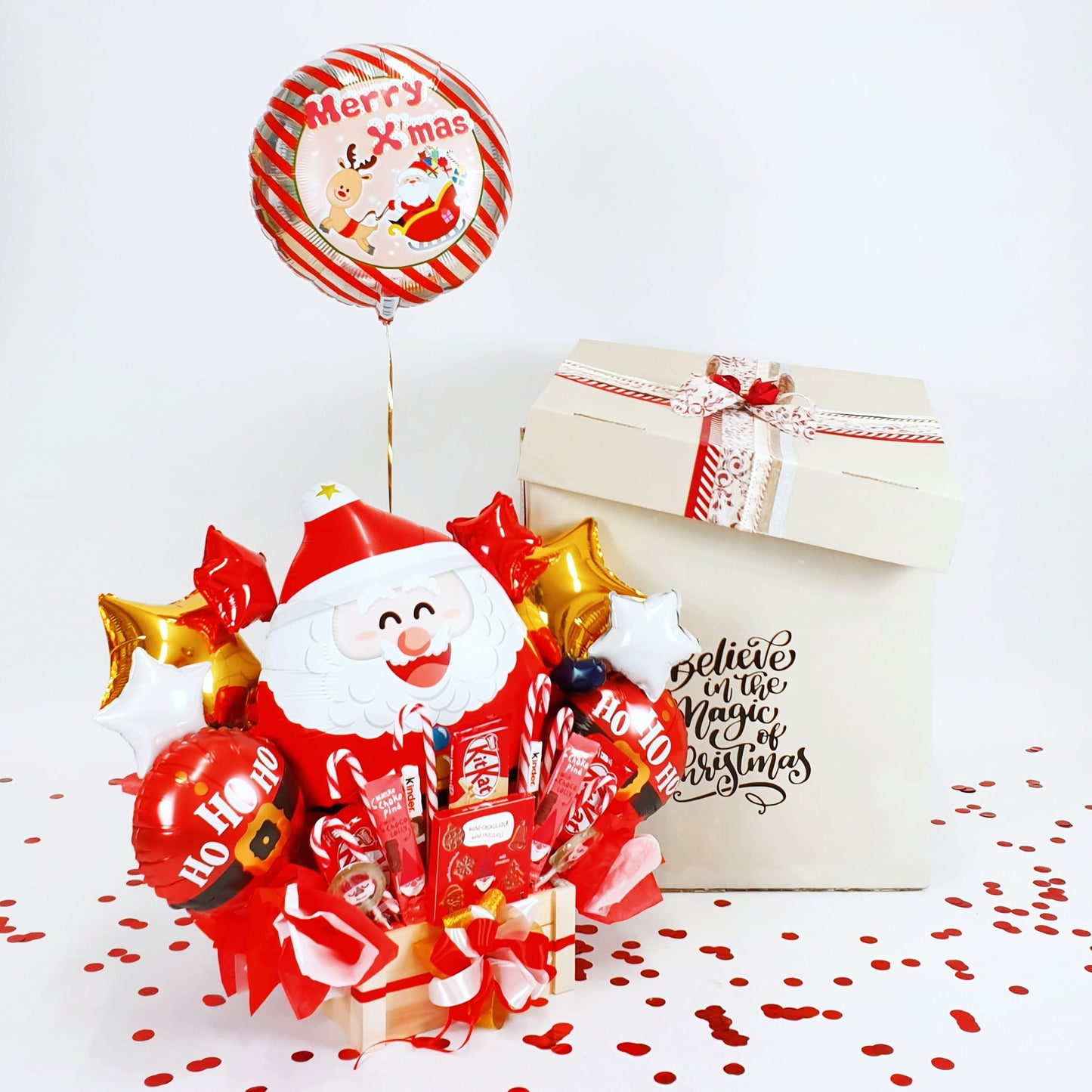Sweet Balloon Box Santa Claus