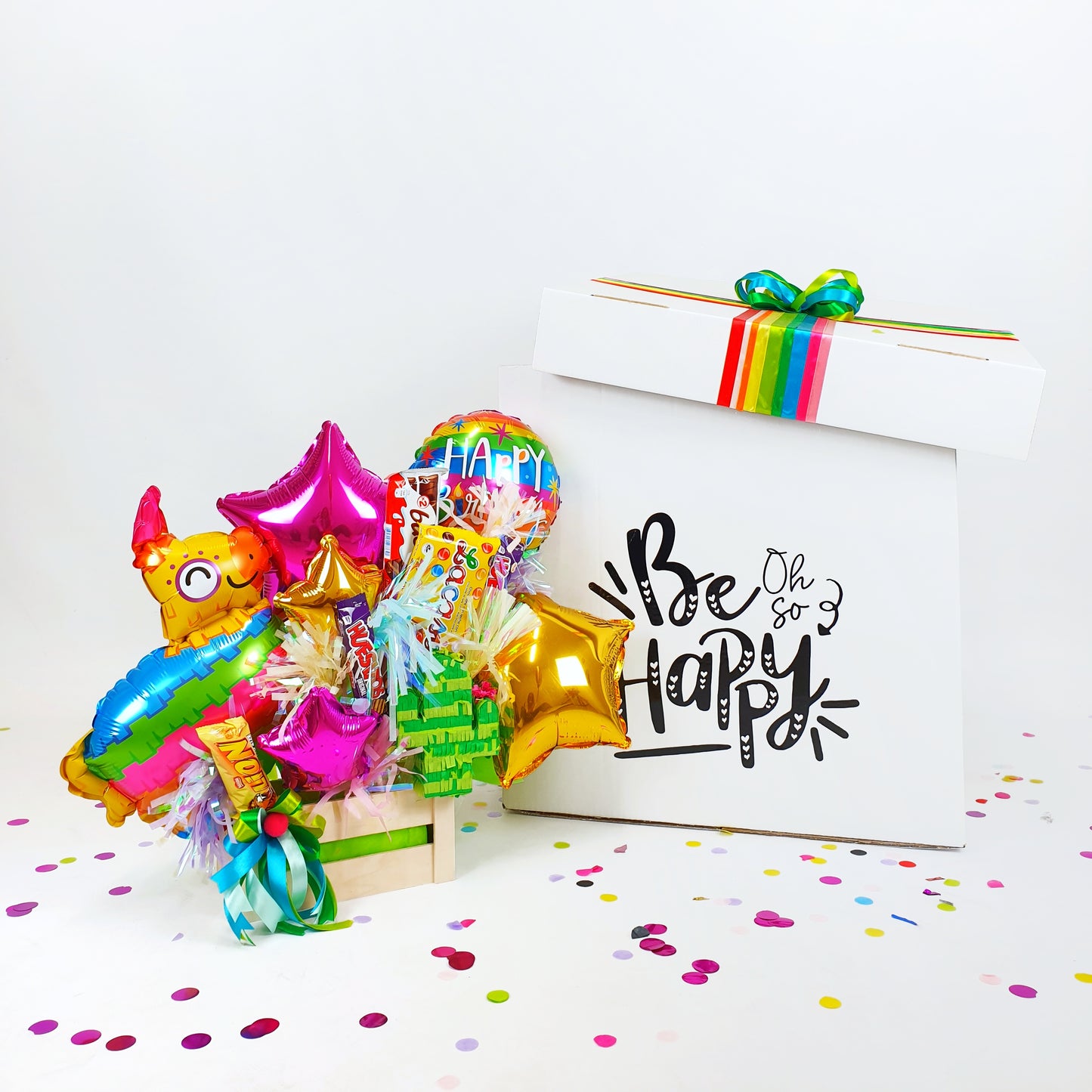 Sweet Balloon Box " Be oh so happy"