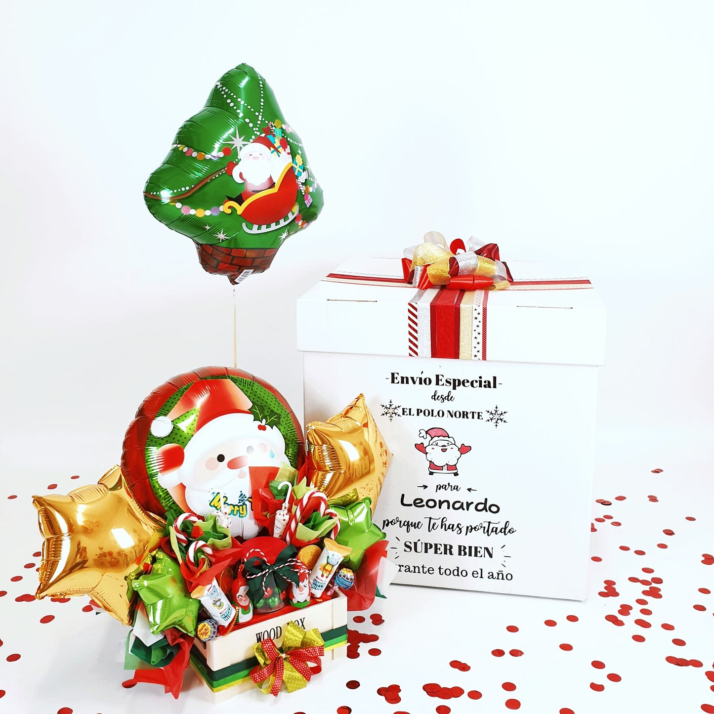 Sweet Balloon Box "Special delivery from the North Pole"