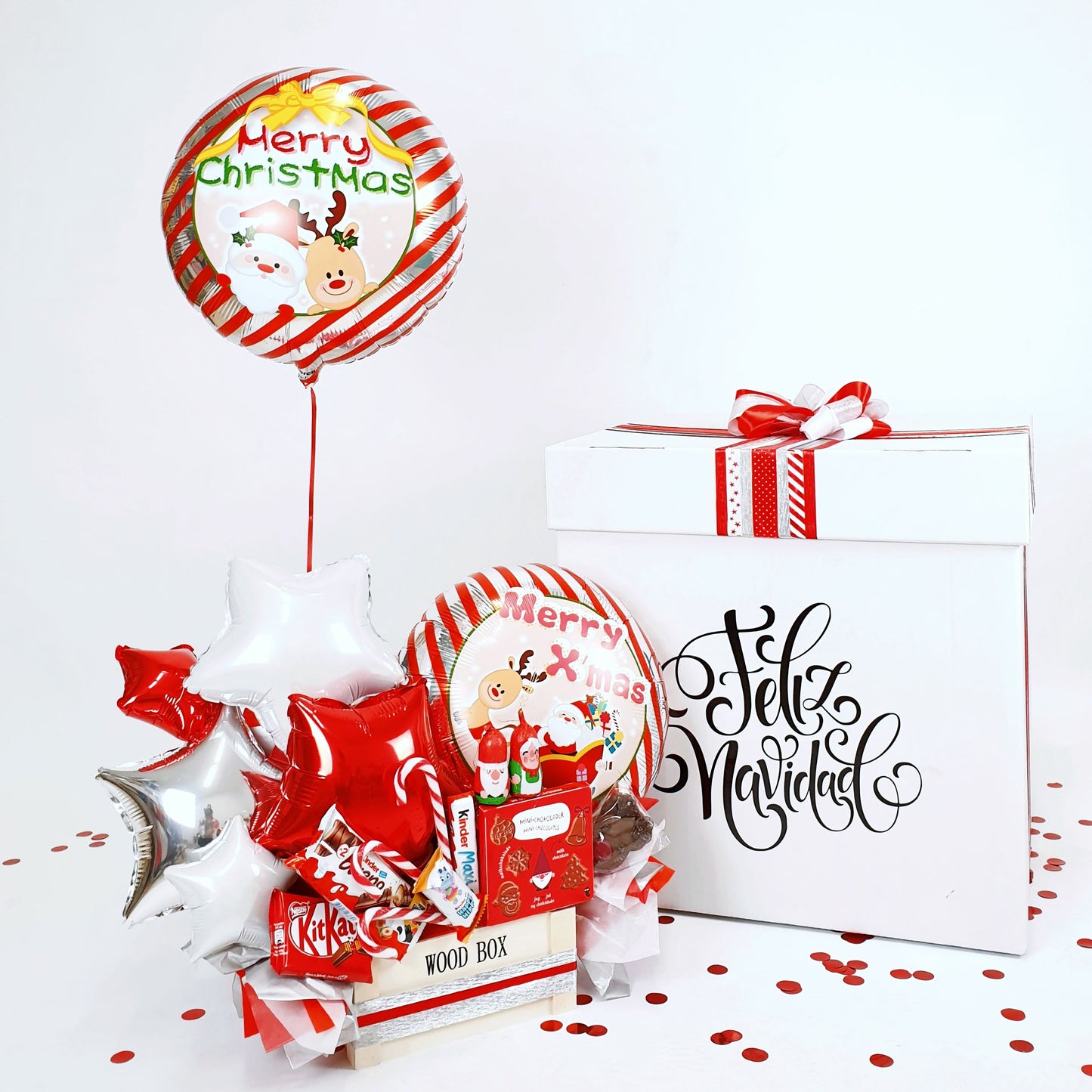 Sweet Balloon Box Merry Christmas Star