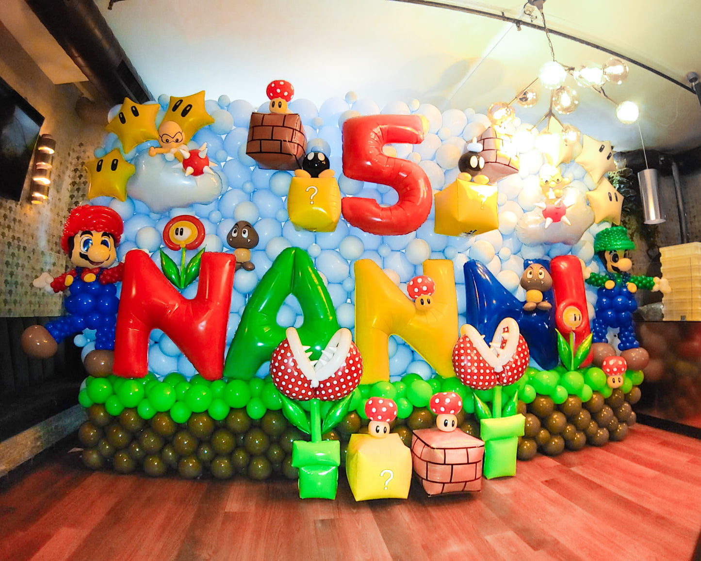 Arco de globos para cumpleaños infantiles
