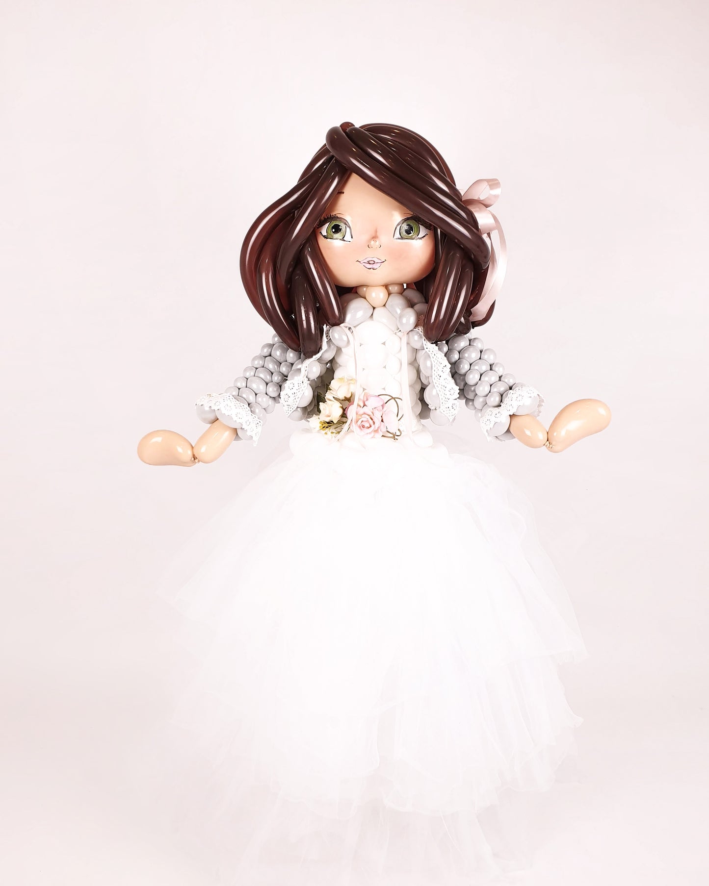 Muñeca de Comunión premium de globos personalizada: