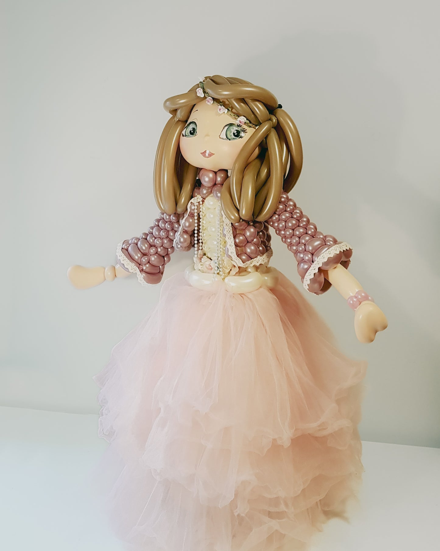 Muñeca de Comunión premium de globos personalizada: