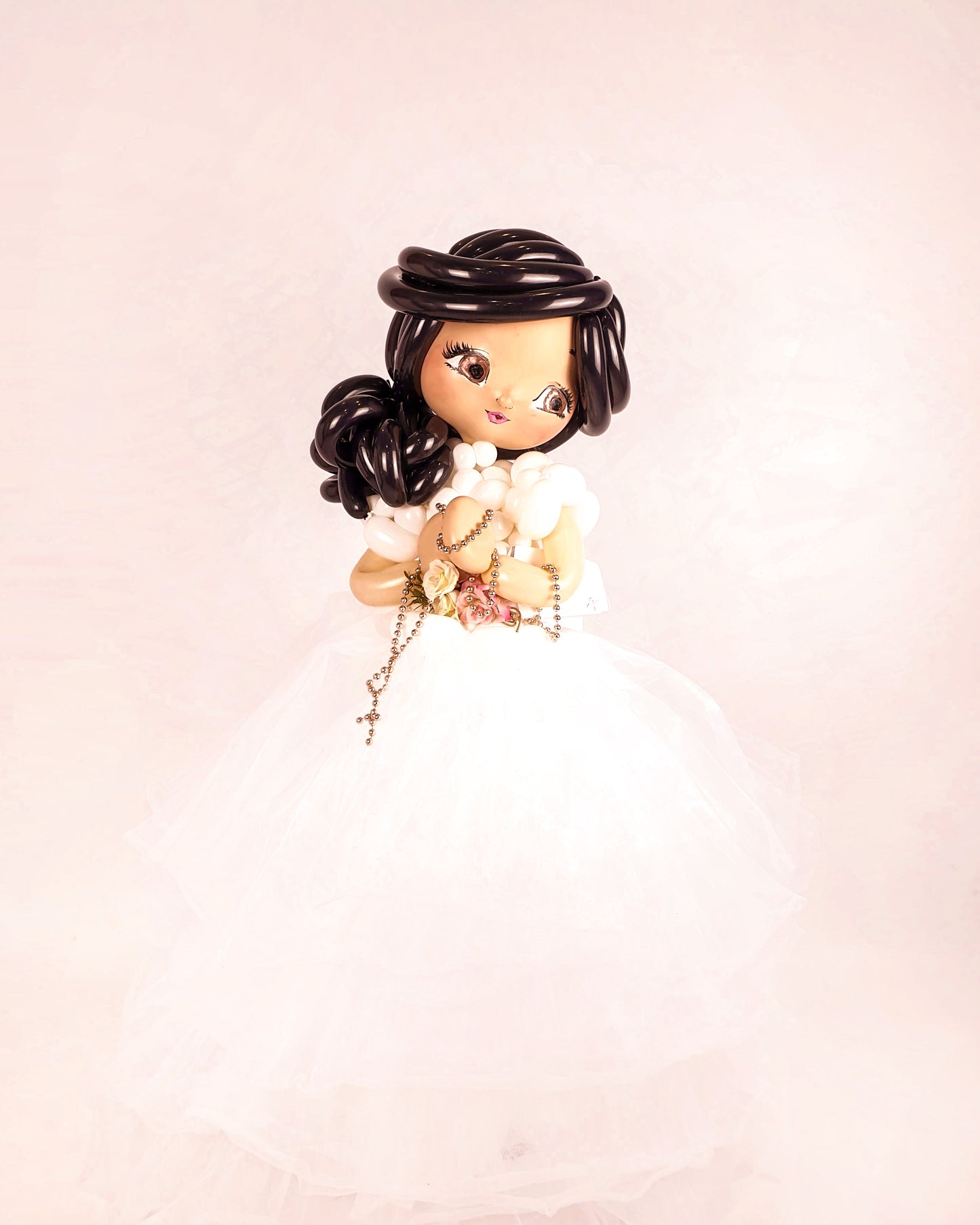 Muñeca de Comunión premium de globos personalizada: