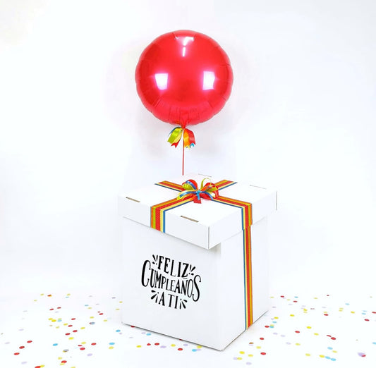 Balloon Box Happy Birthday "Round"