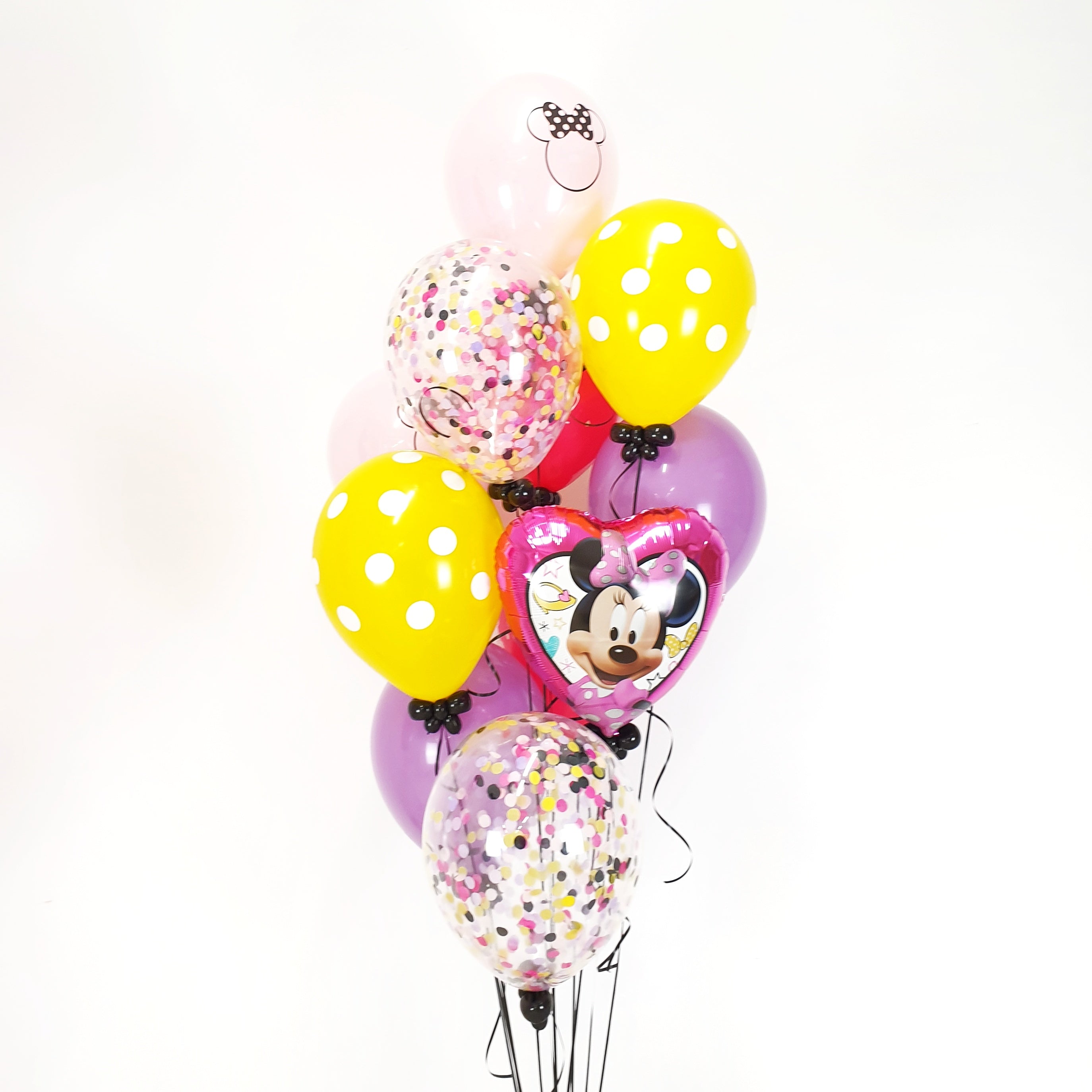 Globos Minnie Mouse Flowers Bouquet Helio 6 • Envíos CDMX