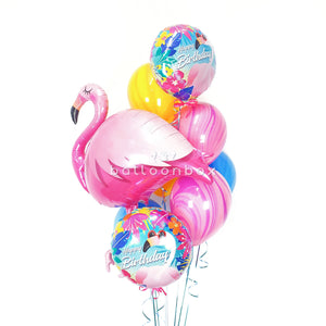 Open image in slideshow, &quot;Flamingo&quot; balloon bouquet
