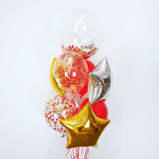Christmas Confetti balloon bouquet