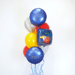 Open image in slideshow, &quot;Cars&quot; balloon bouquet
