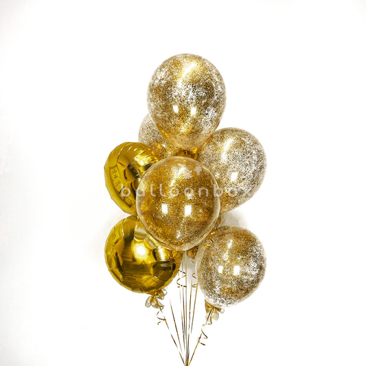 Luxury Gold balloon bouquet