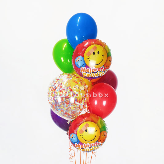 Bouquet de globos "Mejórate pronto"