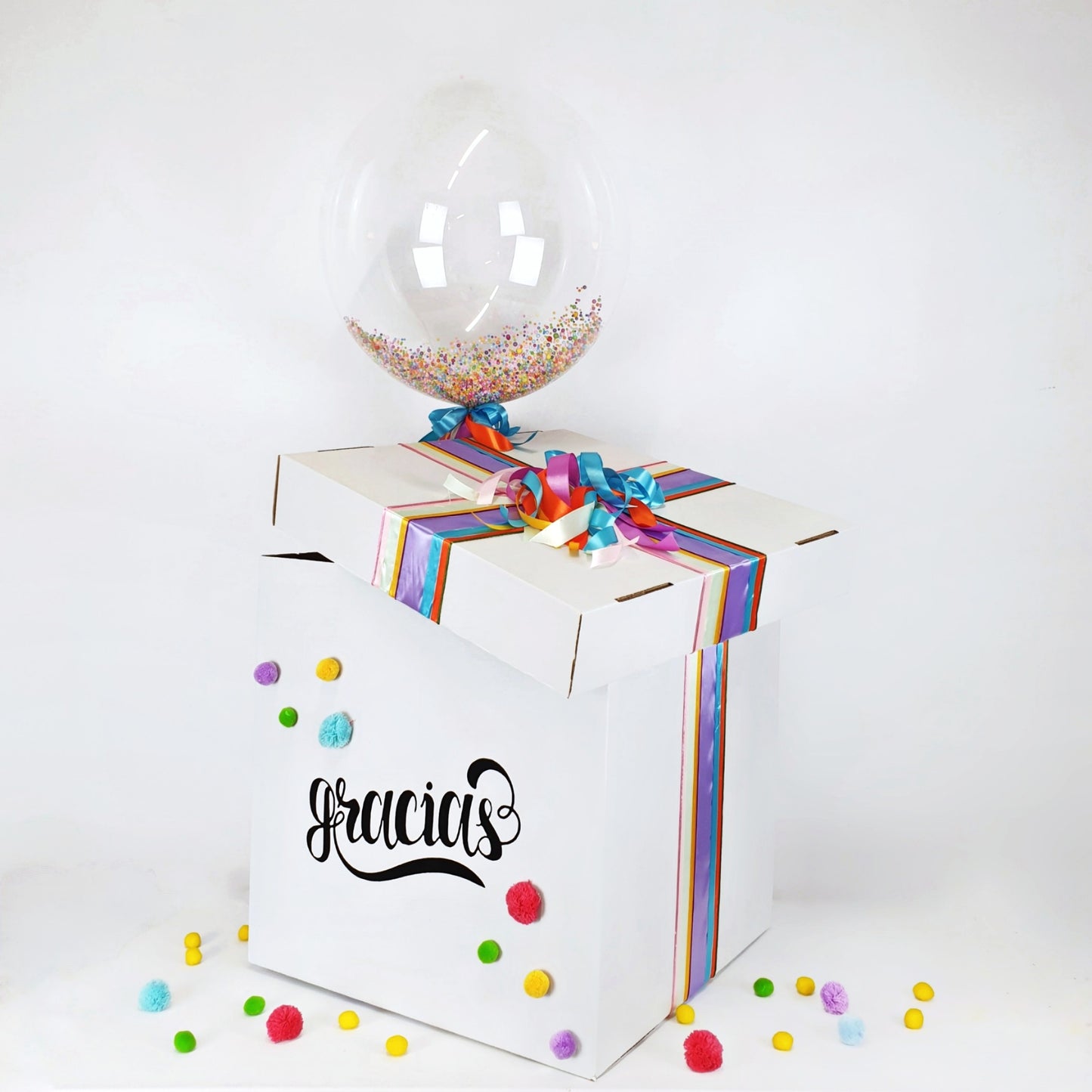 Balloon Box "You have in your hands a box full of smiles and happiness"
