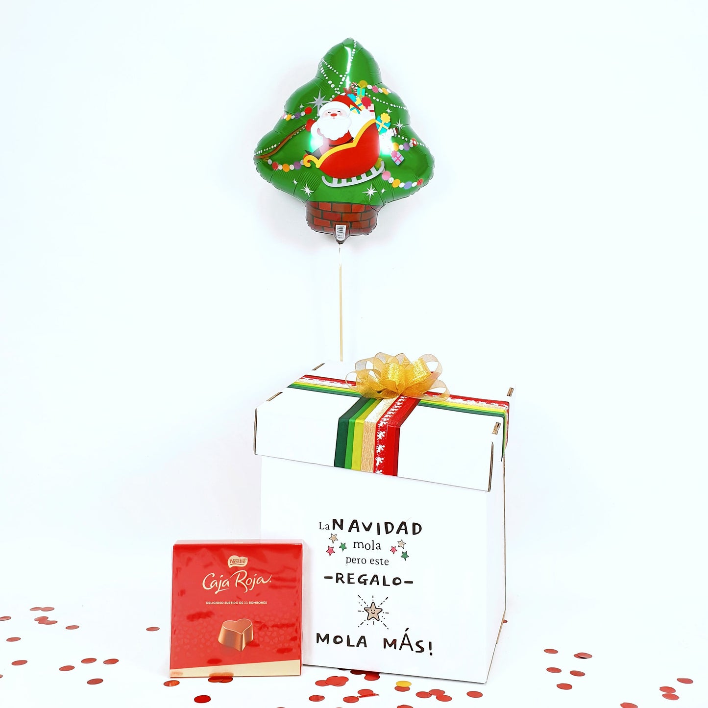 Balloon Box "Christmas is cool but this gift is cooler"