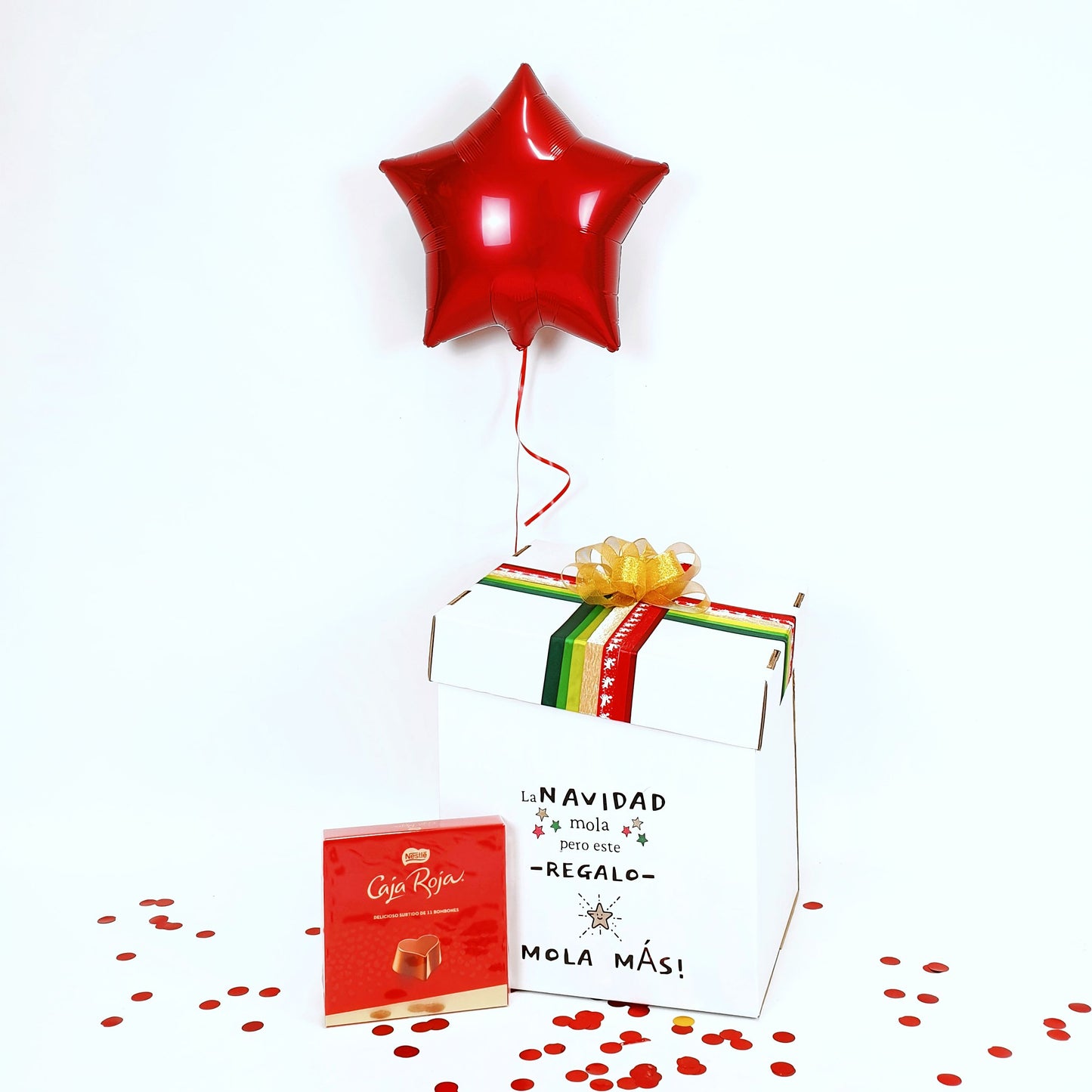 Balloon Box "Christmas is cool but this gift is cooler"