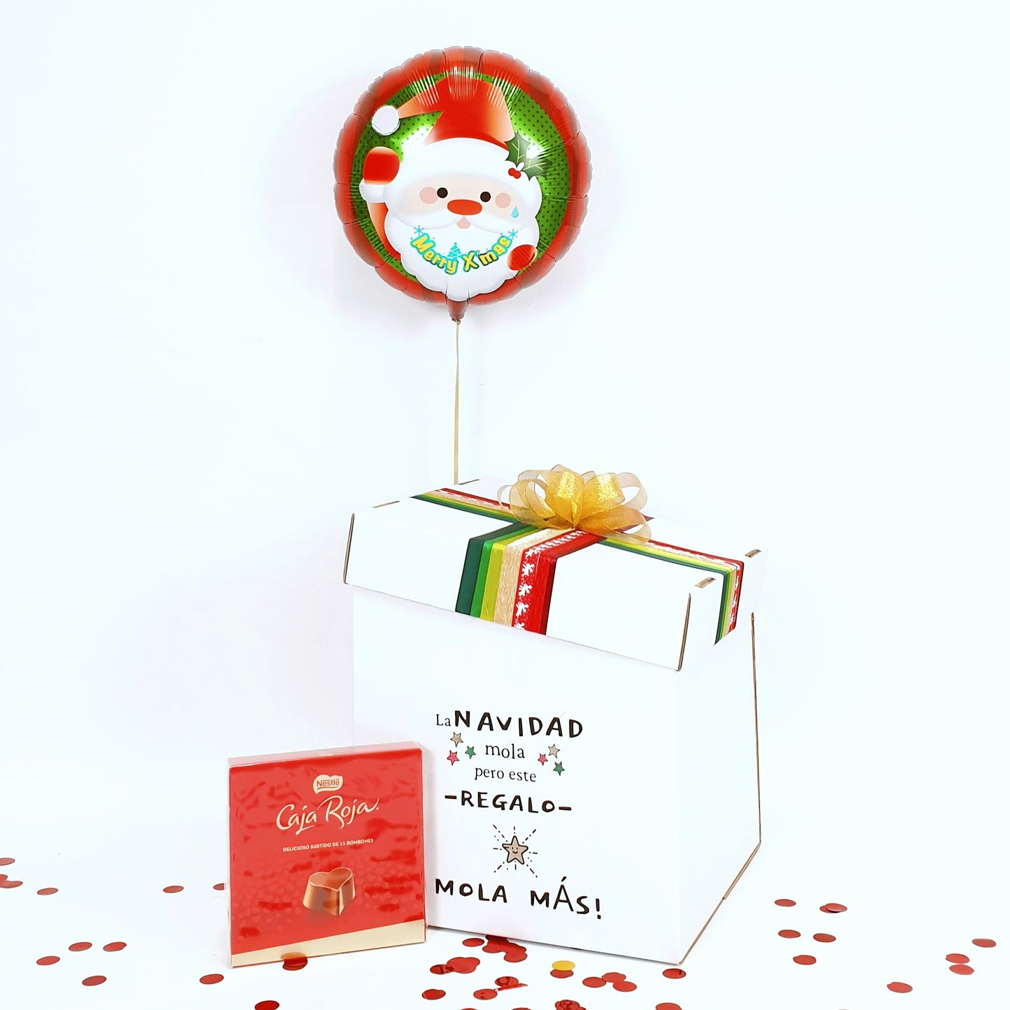 Balloon Box "Christmas is cool but this gift is cooler"