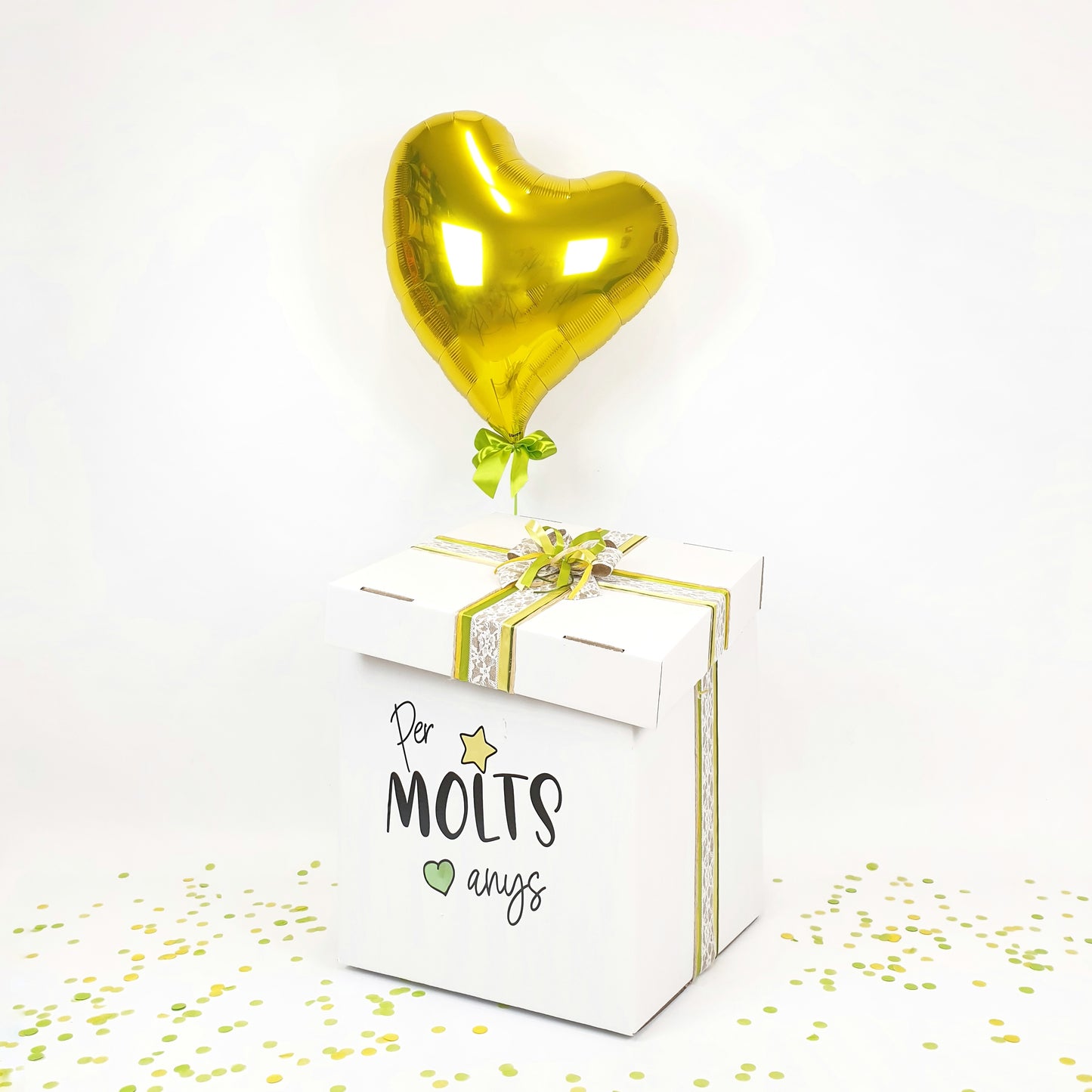 Balloon Box" Per molts anys Corazón"