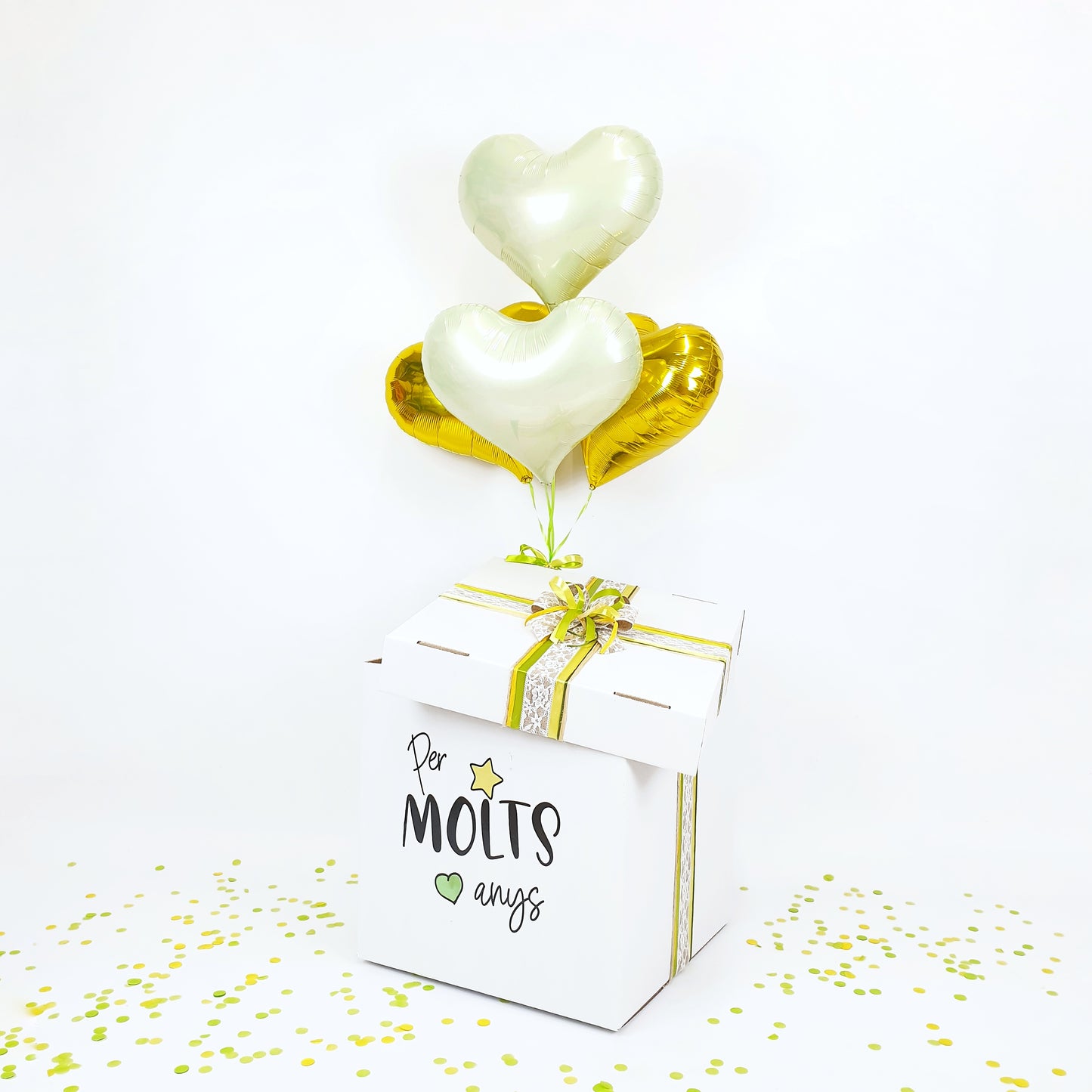 Balloon Box" Per molts anys Corazón"