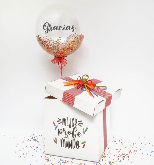 Balloon Box "Teacher you are the best in the world"