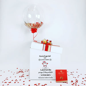 Abrir la imagen en la presentación de diapositivas, Big Balloon Box &quot; Envío especial desde el polo Norte&quot;
