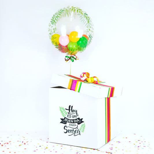 Balloon Box "Today is a good day to smile"