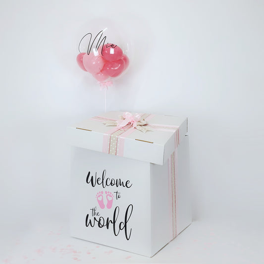 Balloon Box Bubble gum "Baby Girl"