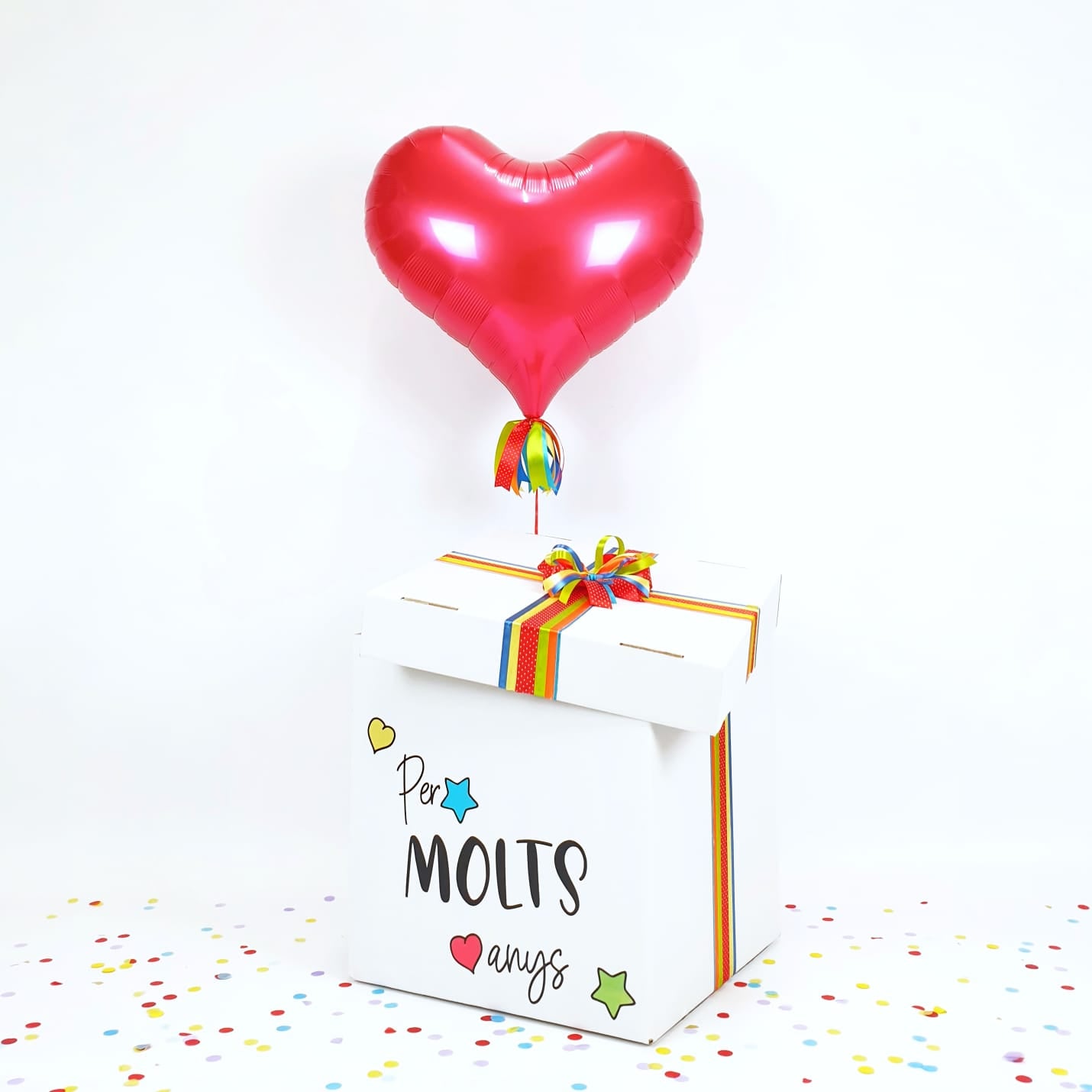 Balloon Box" Per molts anys Corazón"