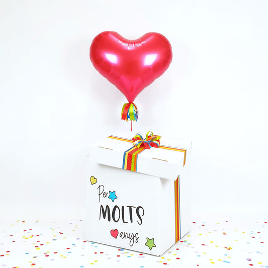 Balloon Box" Per molts anys Corazón"