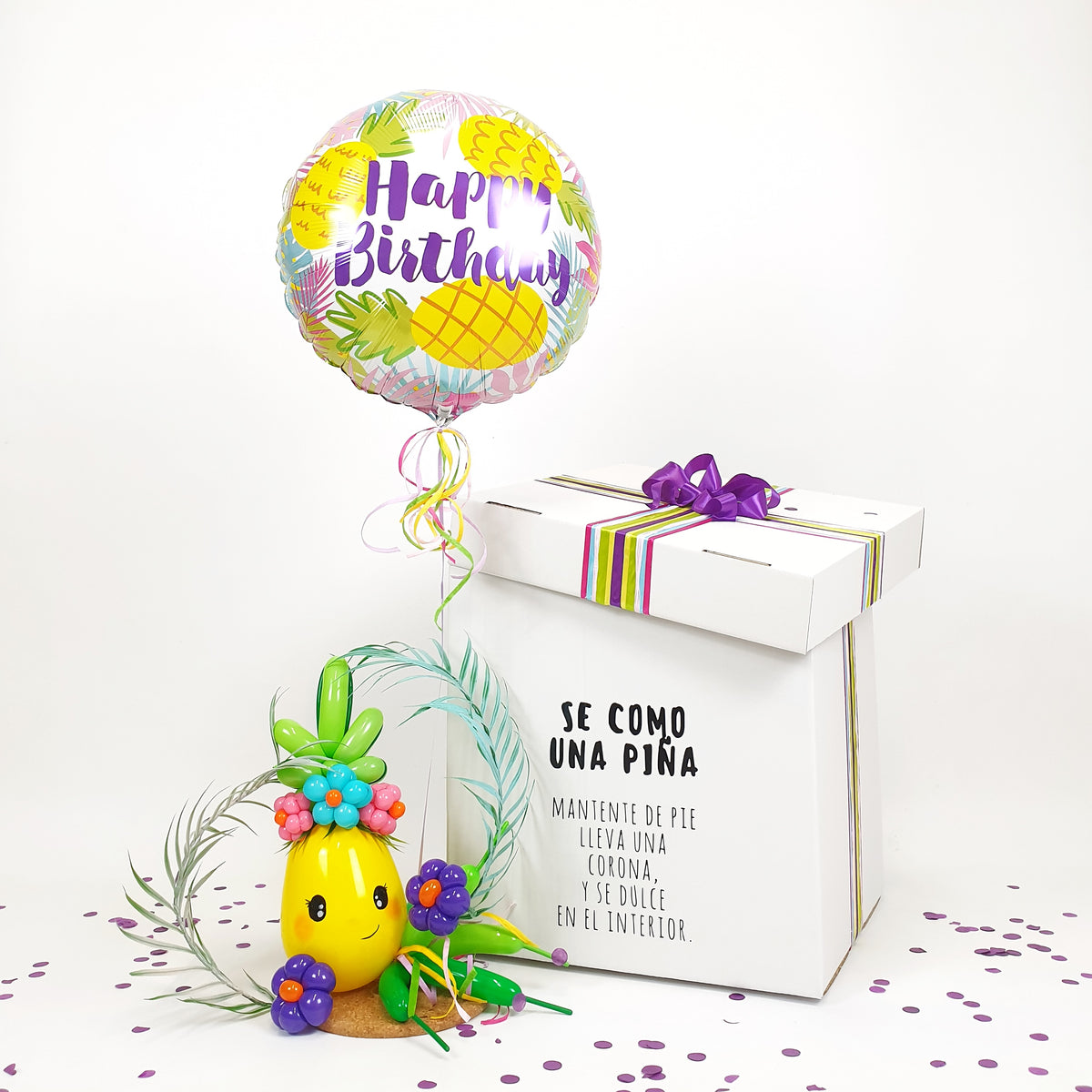 Balloon Box "Se como una piña..."