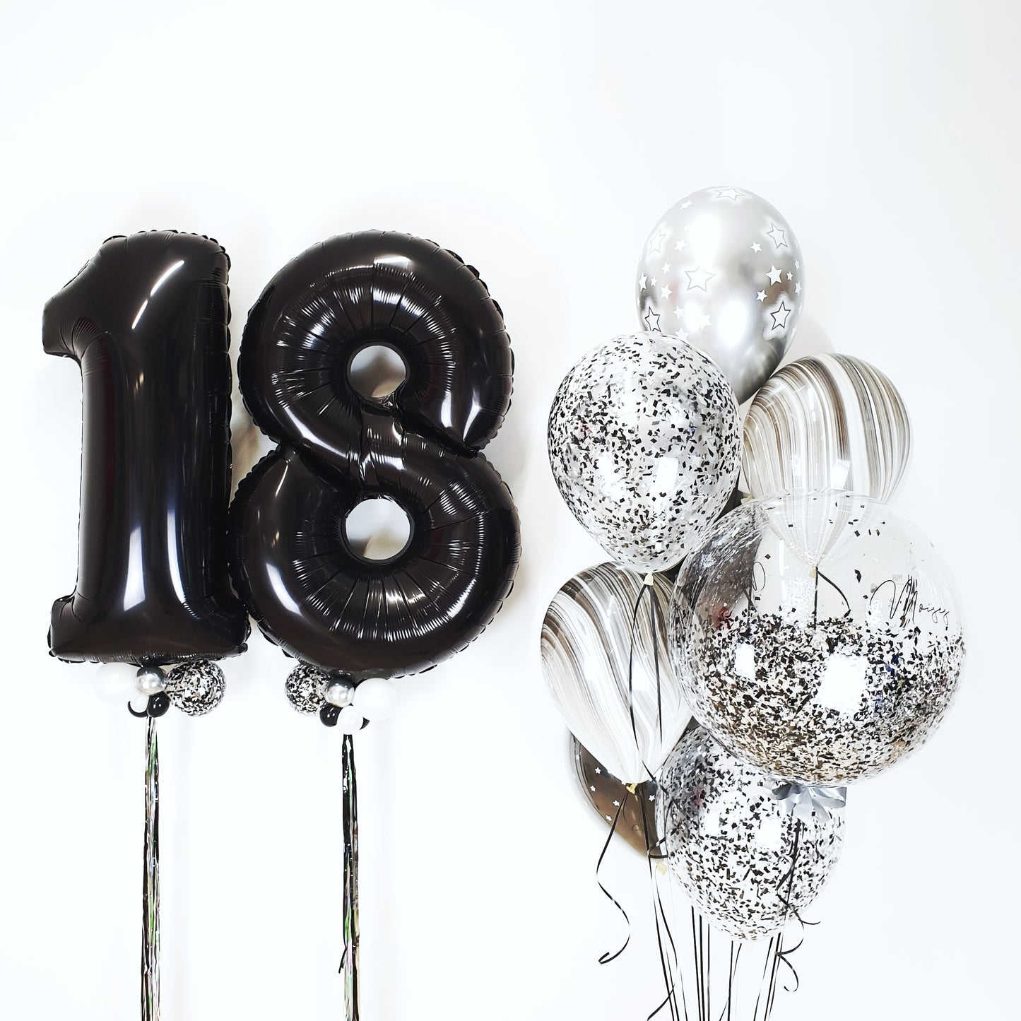 Kit de globos "Black & White"