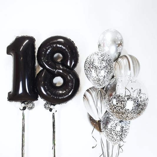"Black &amp; White" balloon kit