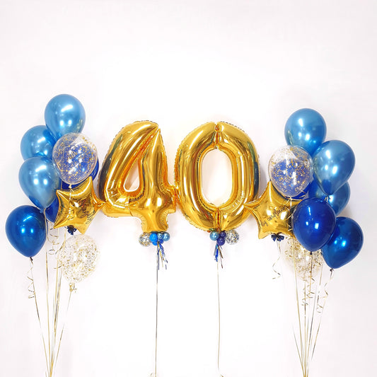 Balloon Kit "Blue Gold"