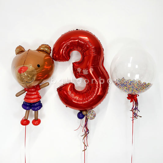 Red Bear Balloon Kit
