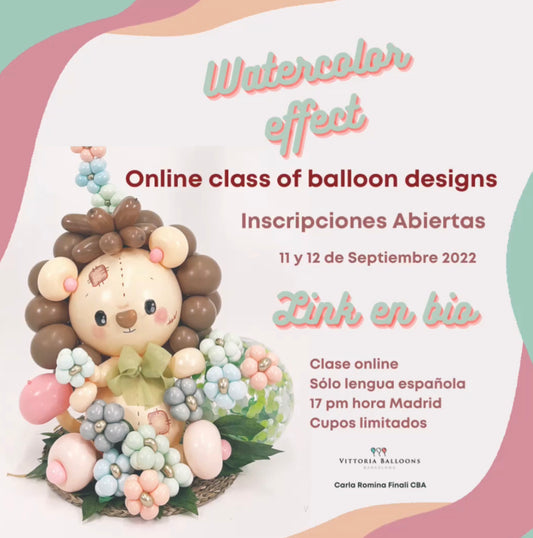Curso on-line Watercolor effect 11 y 12 de septiembre