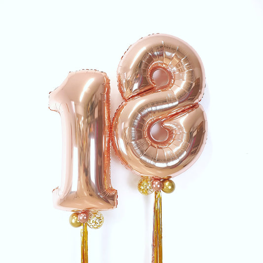 Giant numbers "Rose Gold"