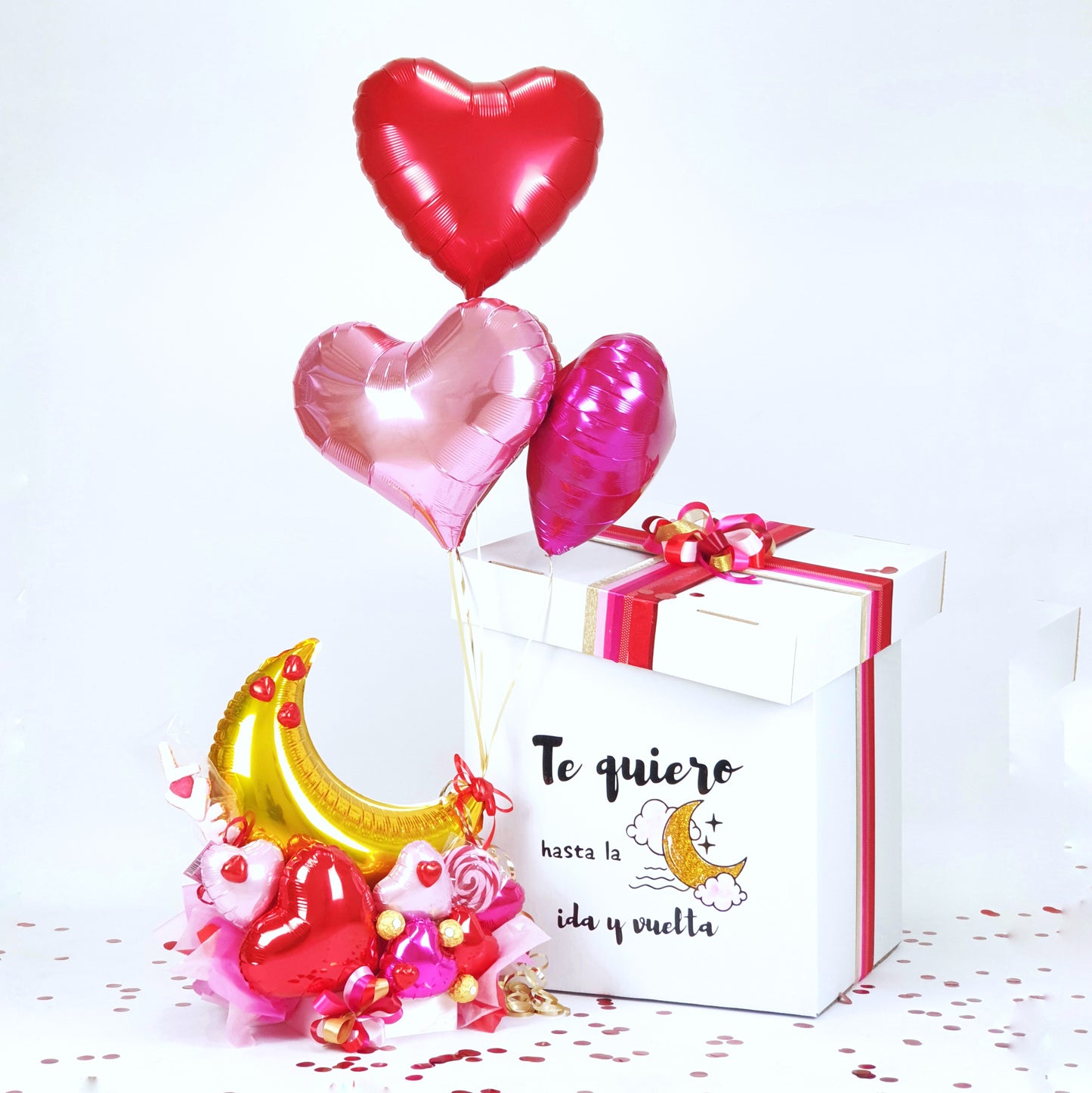 Sweet Balloon Box "I love you to the moon and back"