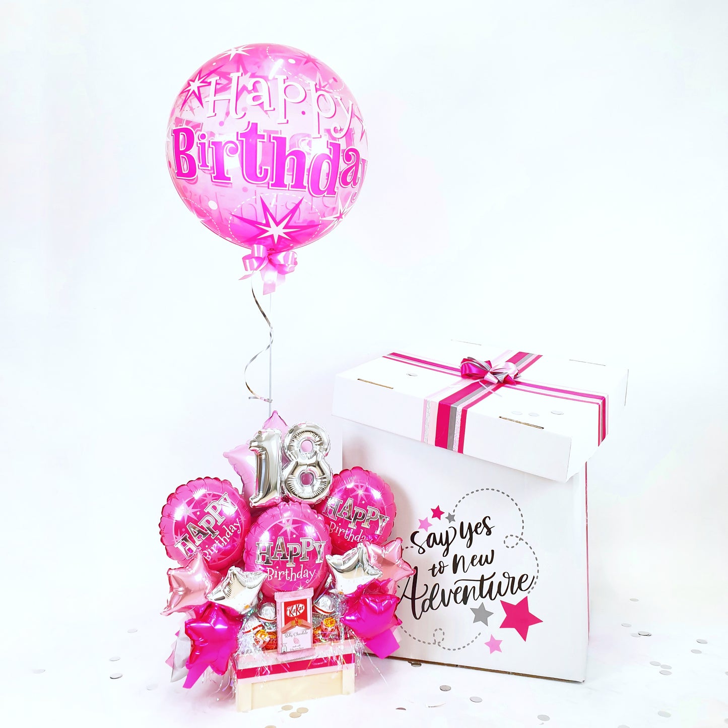 Sweet Balloon Box "Pink Birthday"