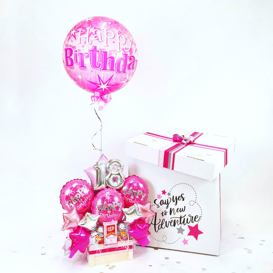 Sweet Balloon Box "Pink Birthday"
