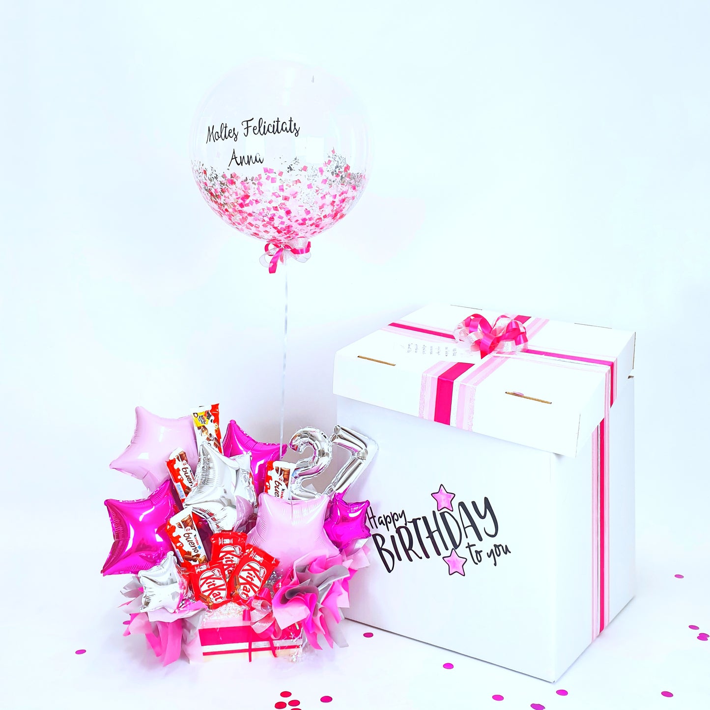 Sweet Balloon Box "Happy Birthday"