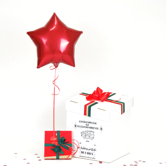 Sweet Balloon Box Reyes "Red Star"