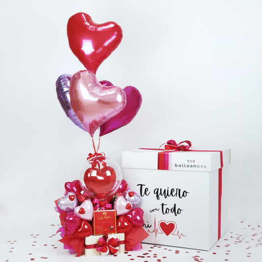 Sweet Balloon Box "I love you with everything..."